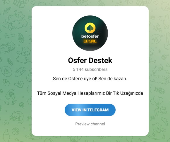 Betosfer Telegram