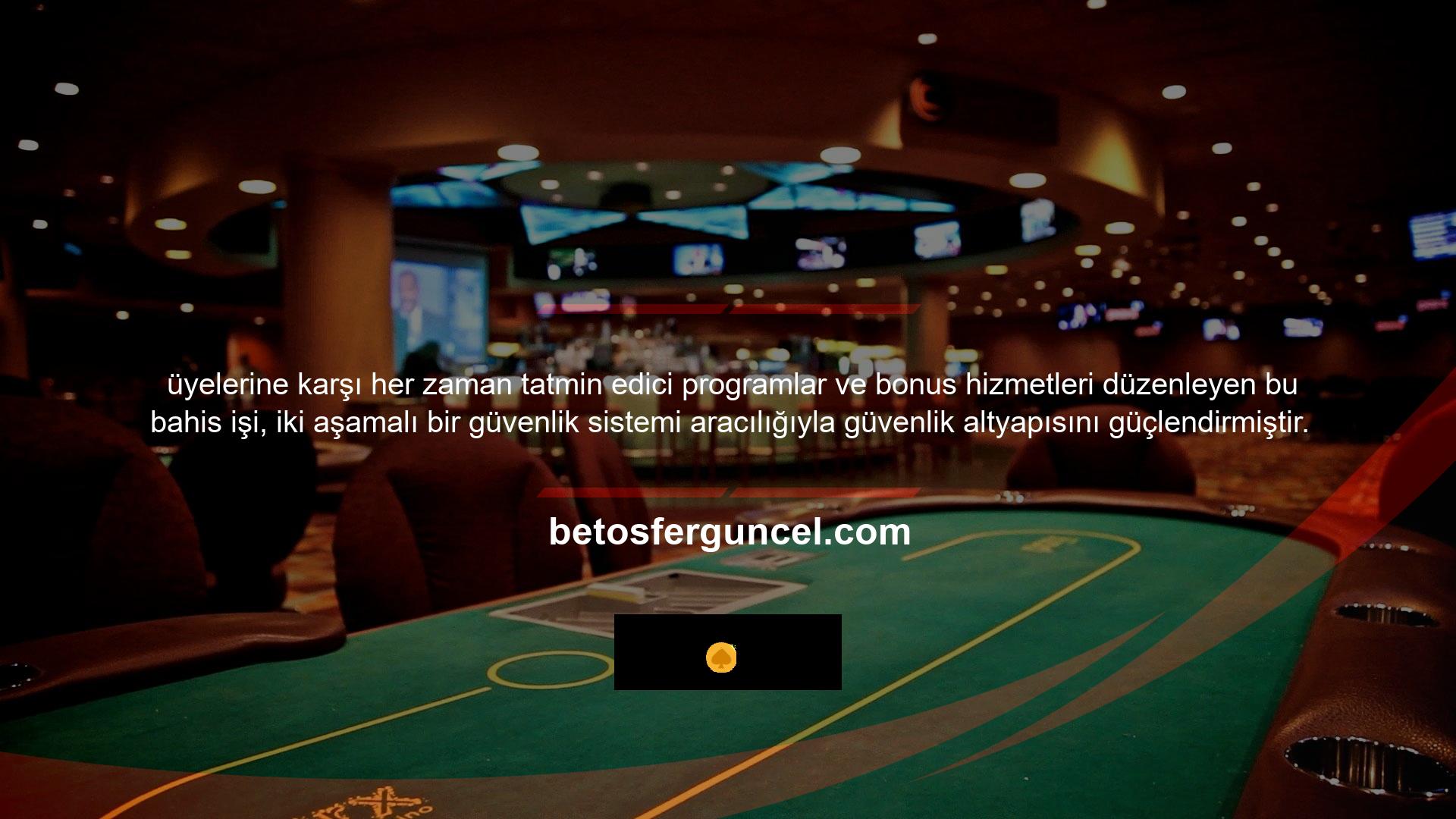 Betosfer sitesi, gözü canlı futbol bahis seçenekleri ve casino programları ile dolduran bir bahis işidir